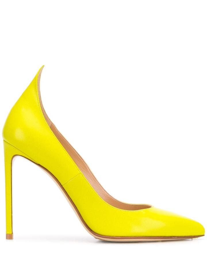Francesco Russo Patent Pumps - Yellow