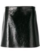 Courrèges Short Textured Skirt - Black