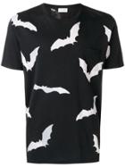 Saint Laurent Bat Print T-shirt - Black