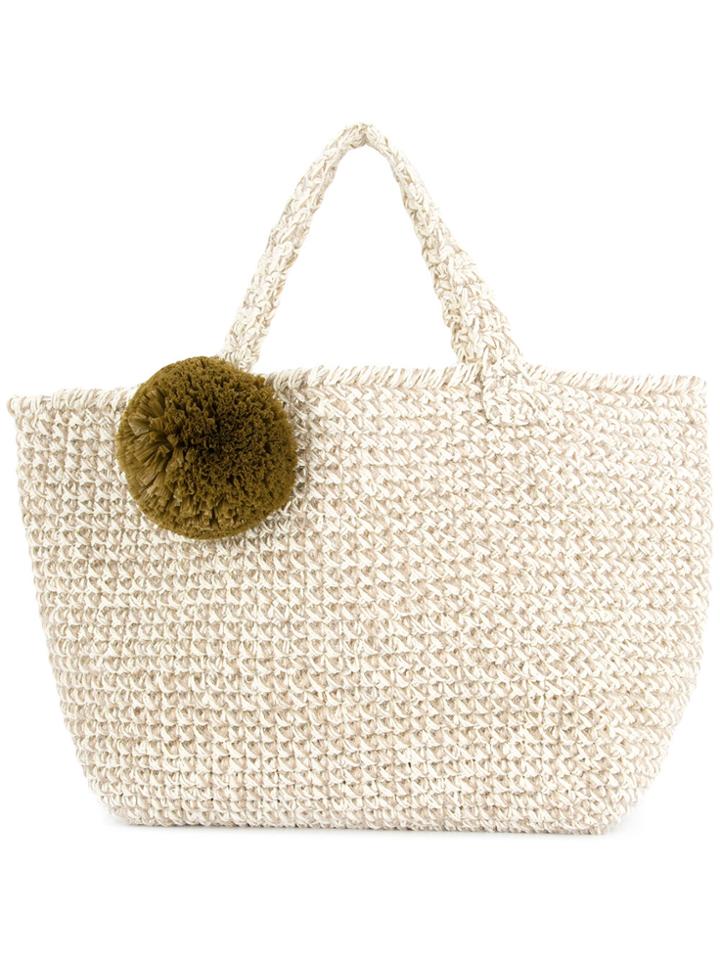 711 Hamptons Macramé Tote - White