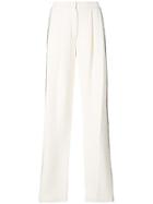 Adam Lippes Pleated Front Trousers - White