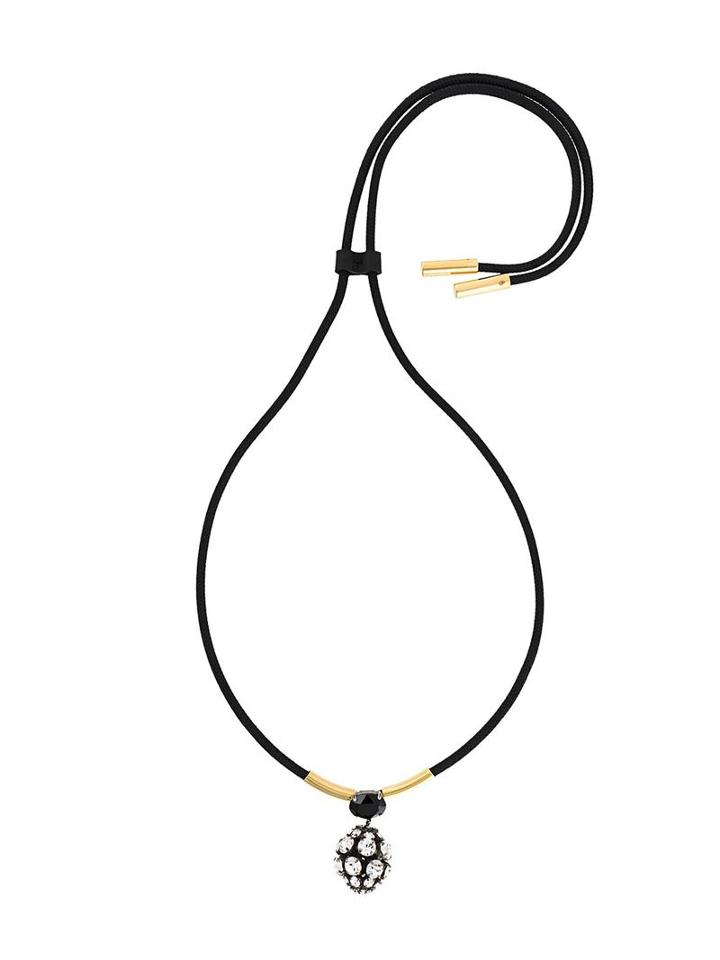 Marni Strass Pendant Necklace, Women's, Black