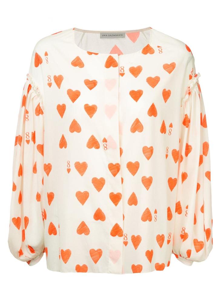 Vika Gazinskaya 8 Of Hearts Blouse - White