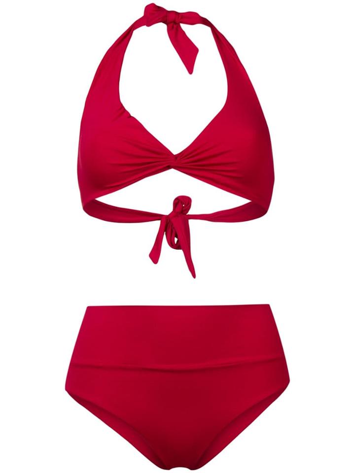 Fisico Two-piece Bikini Set - Red