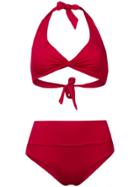 Fisico Two-piece Bikini Set - Red