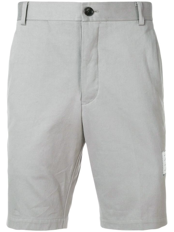 Thom Browne Cotton Twill Unconstructed Chino Shorts - Grey