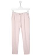 Bonpoint Sweat Pants Logo - Pink