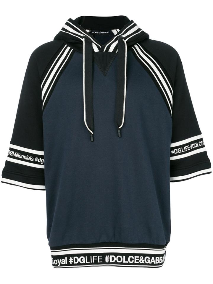 Dolce & Gabbana Band Logo Hoodie - Blue