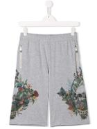 John Richmond Junior Teen Skull Shorts - Grey