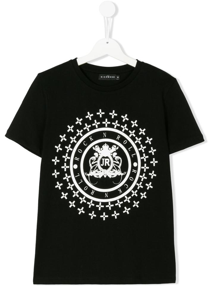 John Richmond Kids Teen Printed T-shirt - Black