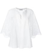 Capucci Embroidered Details Blouse, Women's, Size: 46, White, Cotton