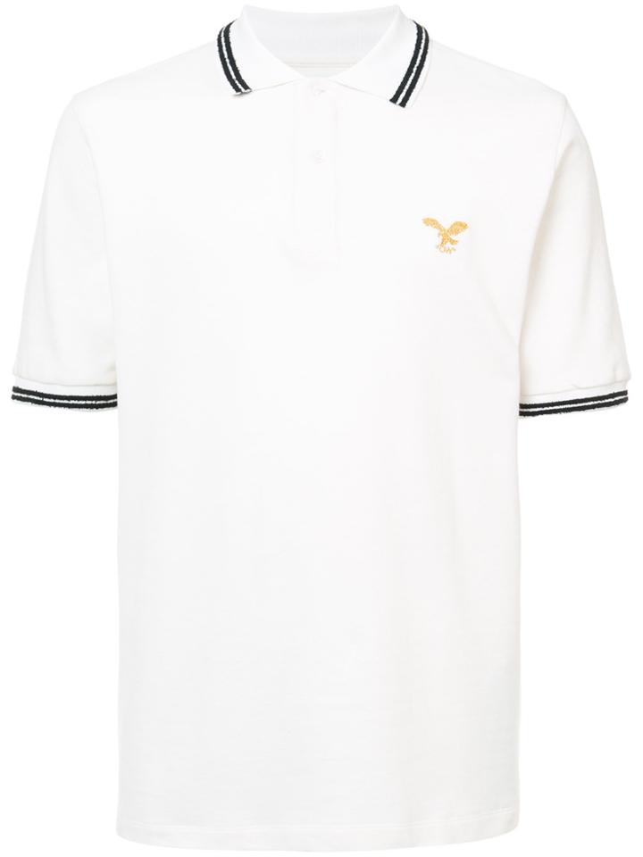 Off-white Stripe Detail Logo Polo Shirt