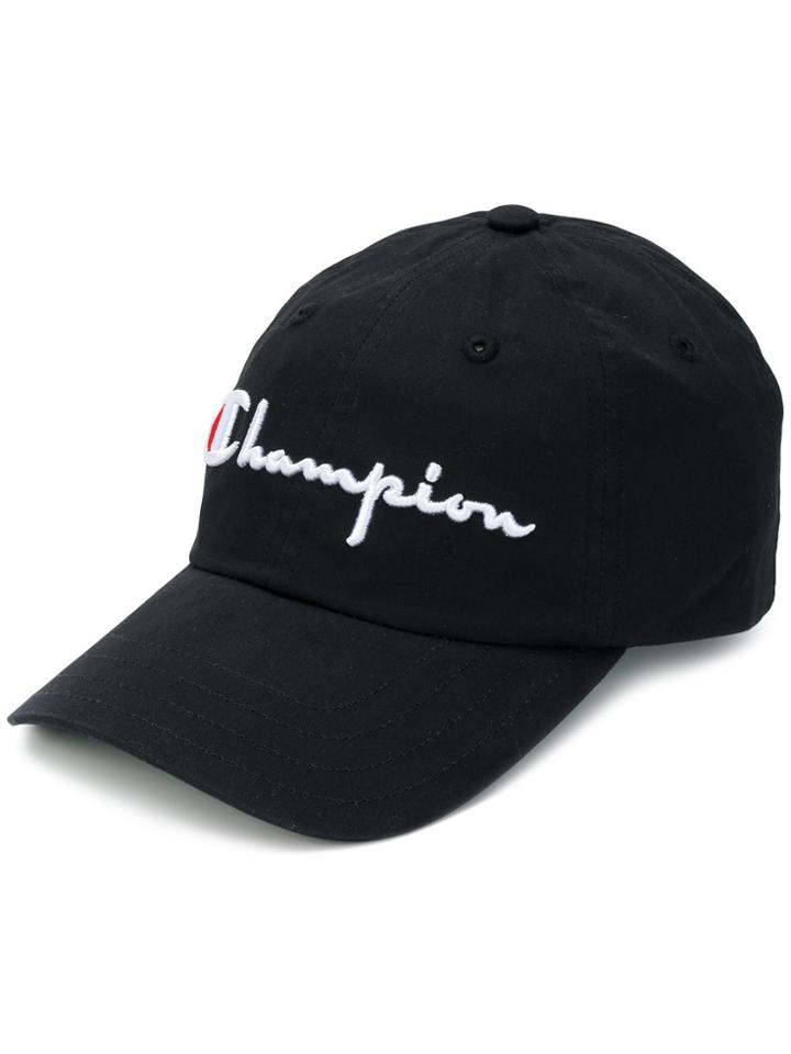 Champion Large Logo Baseball Cap - Black