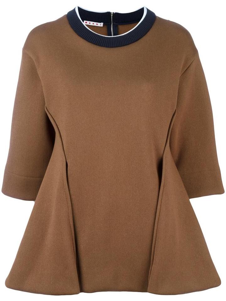 Marni Mincio Sweatshirt, Women's, Size: 38, Green, Cotton/polyester