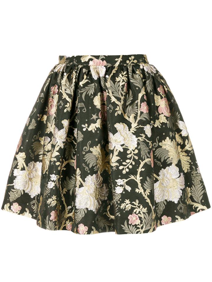 Piccione. Piccione Full Floral Print Mini Skirt - Multicolour