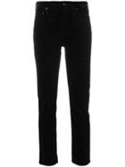 Citizens Of Humanity Cropped Skinny Fit Trousers - Black