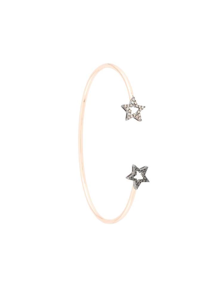 Rosa De La Cruz Black Diamond Star Bracelet, Women's, Metallic