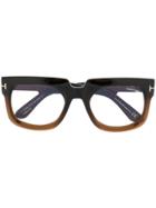 Tom Ford Eyewear Tf729 Square-frame Glasses - Do Not Use - Beige