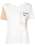 Semicouture Tie Back T-shirt - White