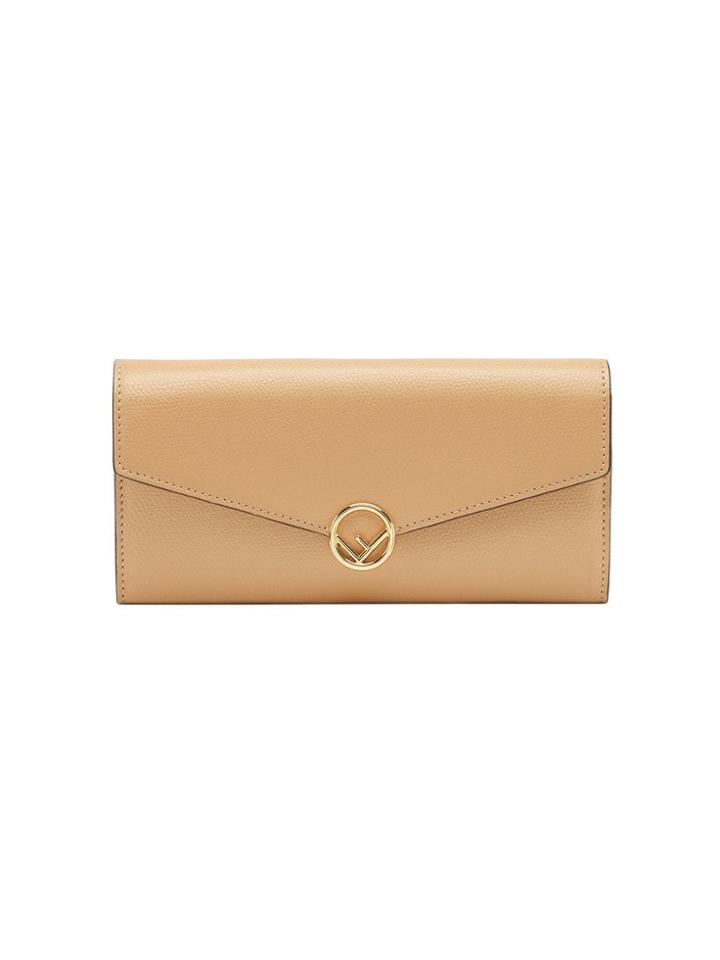 Fendi F Continental Chain Wallet - Neutrals