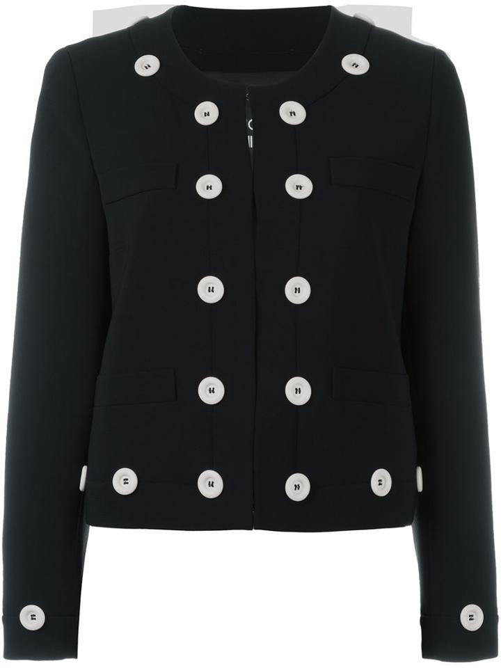 Boutique Moschino Buttons Detail Fitted Jacket