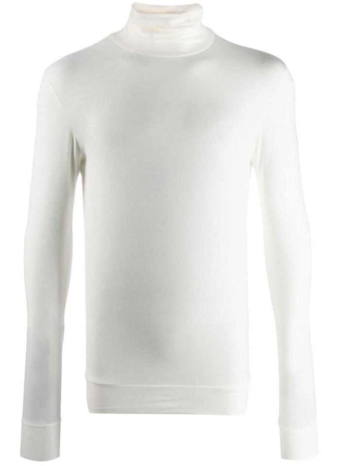 Ambush Roll Neck Top - White