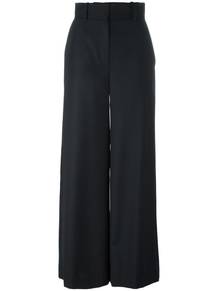 Vilshenko 'heidi' Straight Trousers, Women's, Size: 10, Black, Polyamide/triacetate/wool