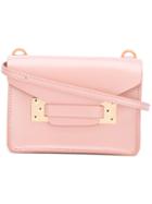 Sophie Hulme - Milner Crossbody Bag - Women - Calf Leather - One Size, Women's, Pink/purple, Calf Leather