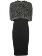 Brunello Cucinelli Cropped Layered Dress, Women's, Size: Xl, Grey, Cashmere/wool/polyamide/silk