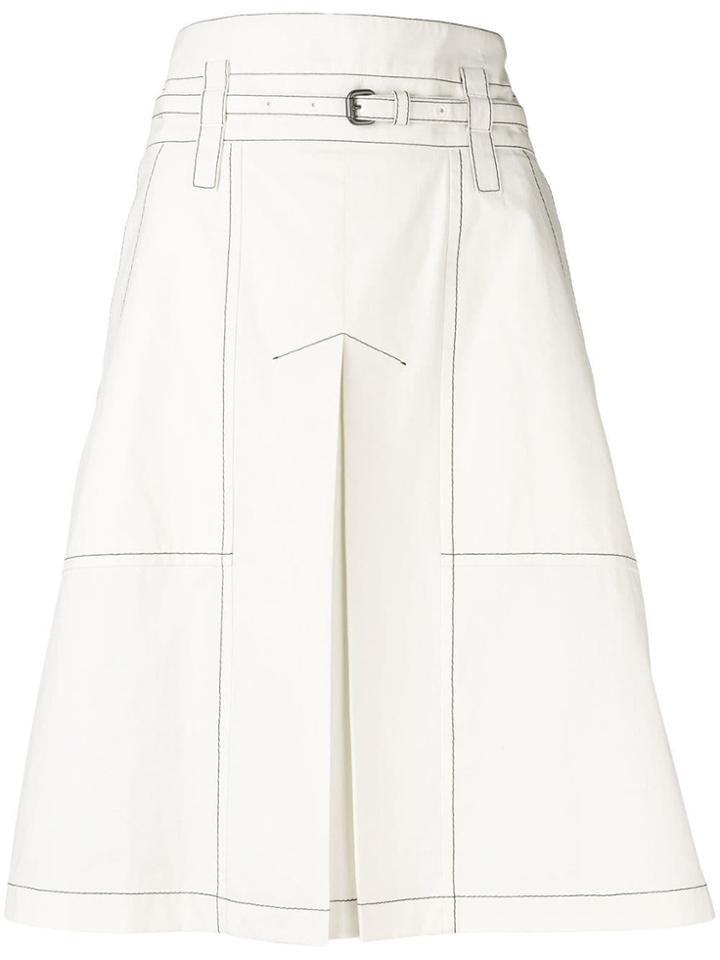 Bottega Veneta Belted Mid-length Skirt - Neutrals