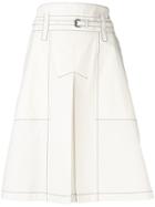 Bottega Veneta Belted Mid-length Skirt - Neutrals