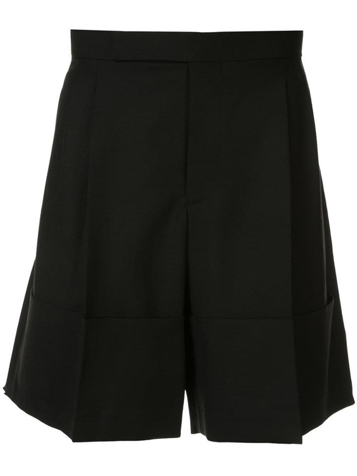 Raf Simons Wide-leg Shorts - Black