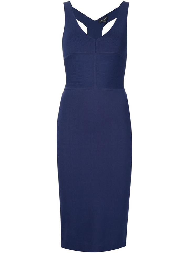 Narciso Rodriguez Fitted V Neck Dress