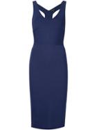 Narciso Rodriguez Fitted V Neck Dress
