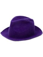 Forte Forte Rabbit Fur Felt Hat - Pink & Purple
