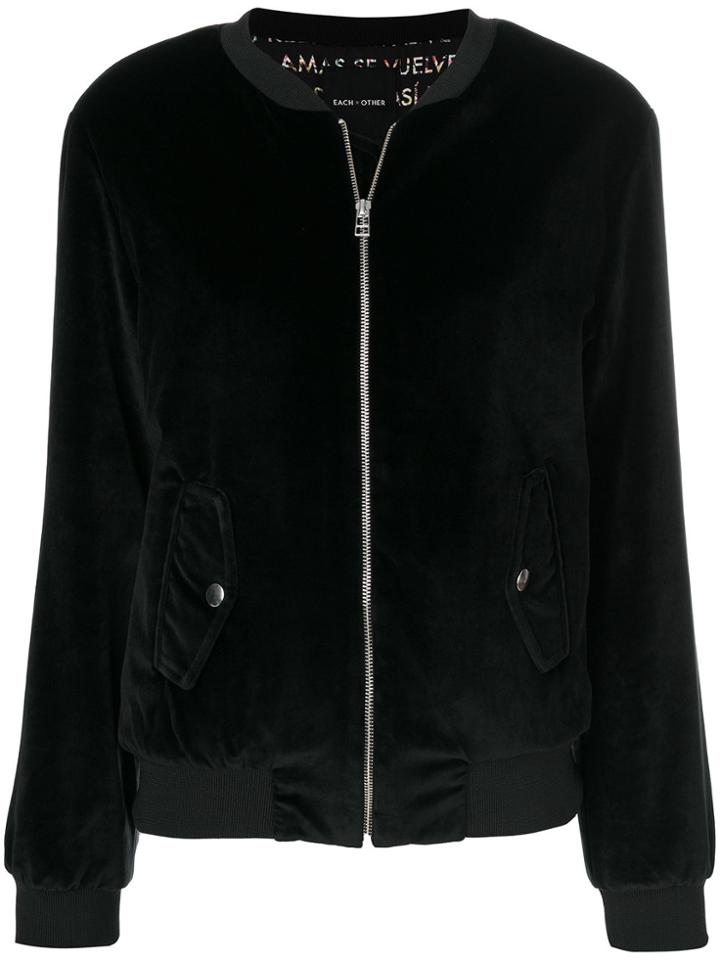 Each X Other Embroidered Logo Bomber Jacket - Black