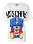 Moschino - Transformer Bear T-shirt - Women - Cotton - M, White, Cotton