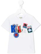 Kenzo Kids Logo Print T-shirt, Toddler Boy's, Size: 36 Mth, White