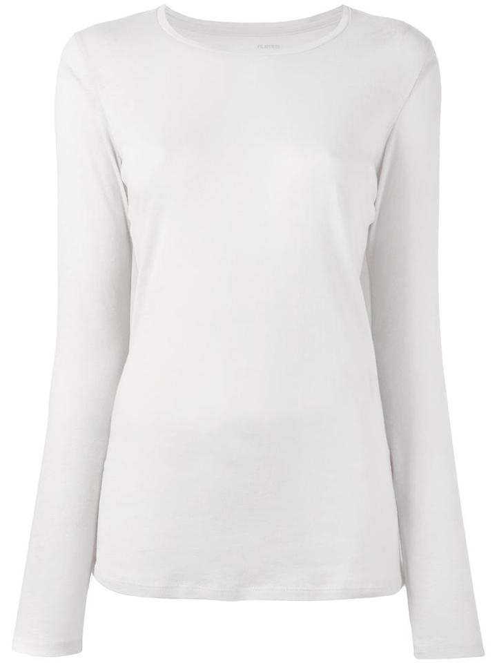 Majestic Filatures Crew Neck Jumper, Women's, Size: Iv, Nude/neutrals, Cotton/cashmere