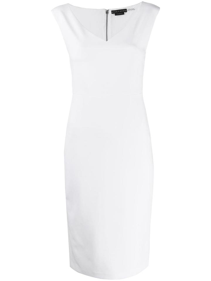 Alice+olivia V Neck Slip Dress - White