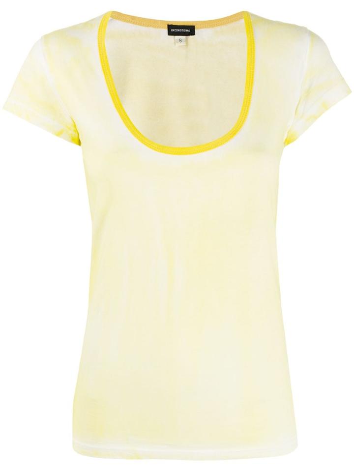 Unconditional Tie Dye Print T-shirt - Yellow