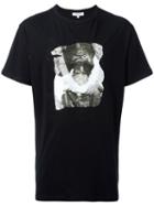 Les Benjamins - Seaming Detail Printed T-shirt - Men - Cotton - L, Black, Cotton