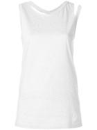 Maison Margiela Spliced Detail Tank Top - Blue