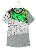 Vingino Neon Logo Print T-shirt - Grey