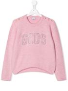 Gcds Kids Teen Embellished Jumper - Pink