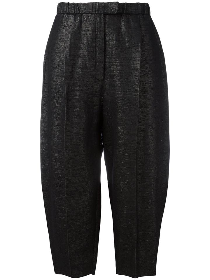 Boboutic Balloon Cropped Pants, Women's, Size: Small, Black, Cotton/polyurethane/polyamide