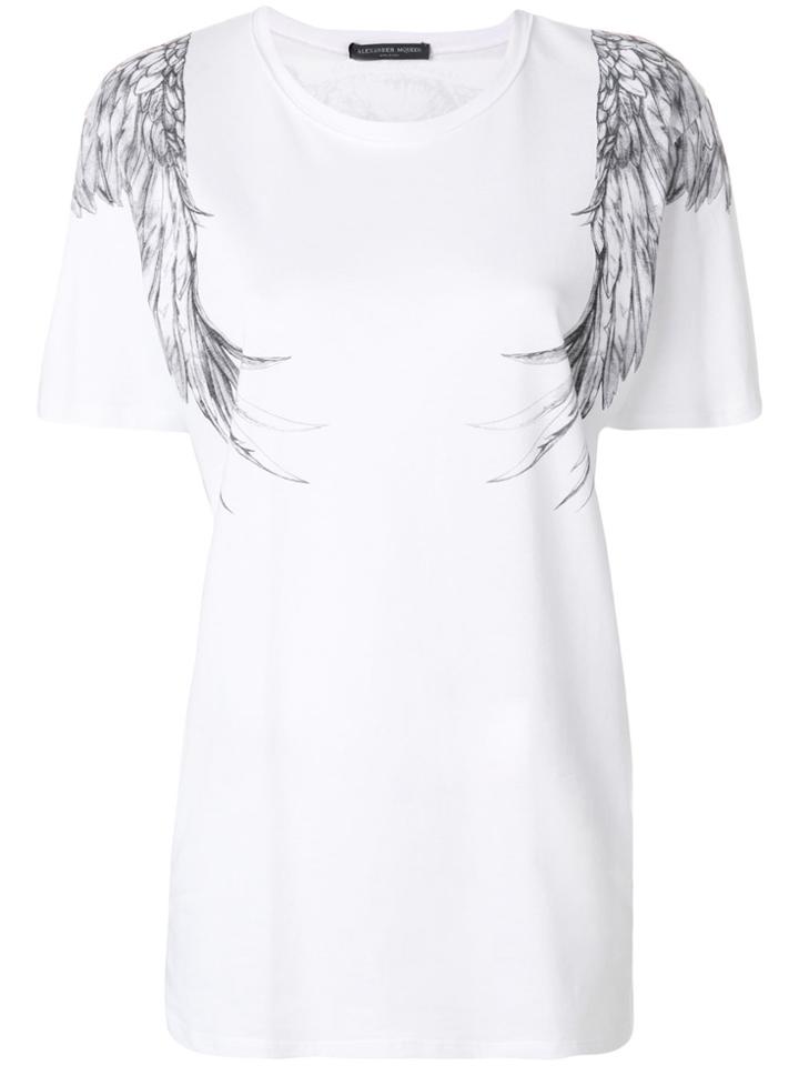 Alexander Mcqueen Eagle Printed T-shirt - White