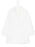 Lapin House - Belted Trench Coat - Kids - Cotton/polyurethane/tactel - 10 Yrs, Girl's, White