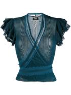 Jean Paul Gaultier Pre-owned 1990's Sheer Frayed Trimming Blouse -