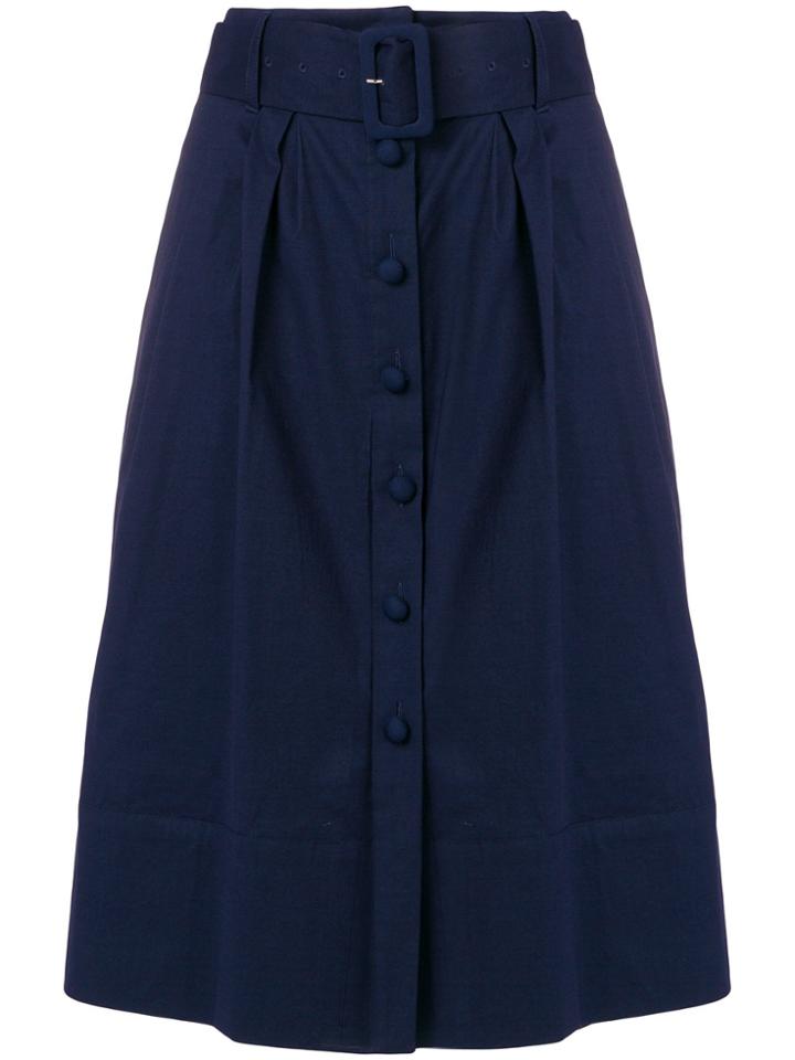 Sea Field A-line Skirt - Blue